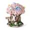 Glitzhome® 8" Easter Resin Bunny & Pink Blossoms Table Decor
